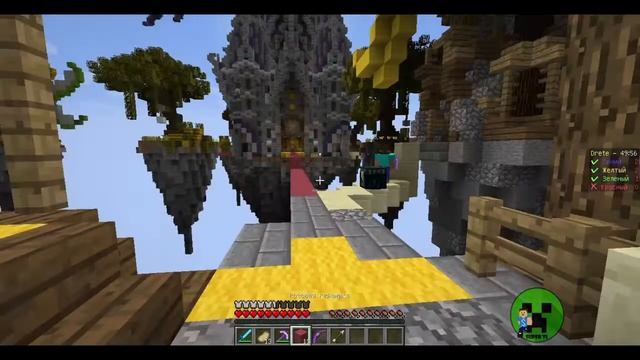 Игра в BED WARS на saints-craft смотреть онлайн