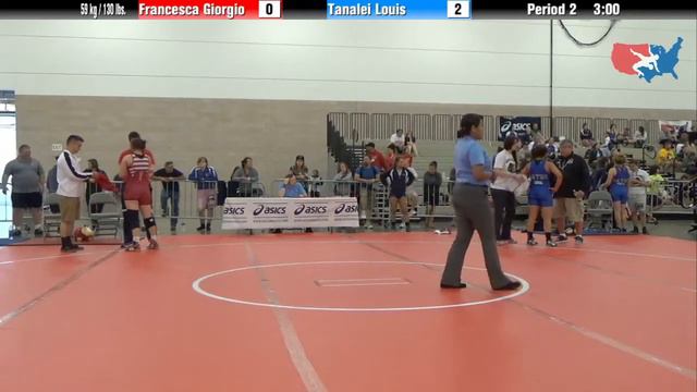 FILA Junior 59 Kg / 130 Lbs. - Francesca Giorgio Vs. Tanalei Louis