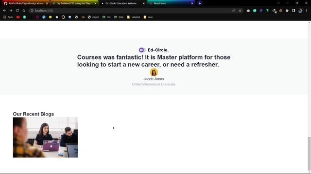Ed-Circle || Education Website Landing Page with Next JS & Tailwind CSS Part-2 || Rownok Mahbub смотреть онлайн
