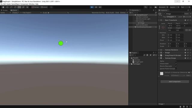 Drag & Drop UI | Screen-Space UI Elements | C# | Unity Game Engine смотреть онлайн