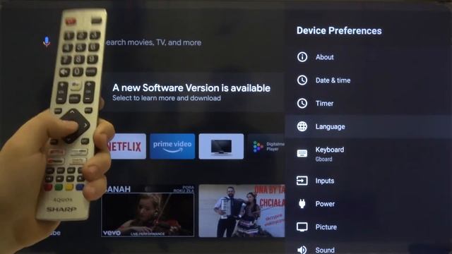 How to Change Language on Sharp Aquos Smart LED TV – Settings Language Switch смотреть онлайн
