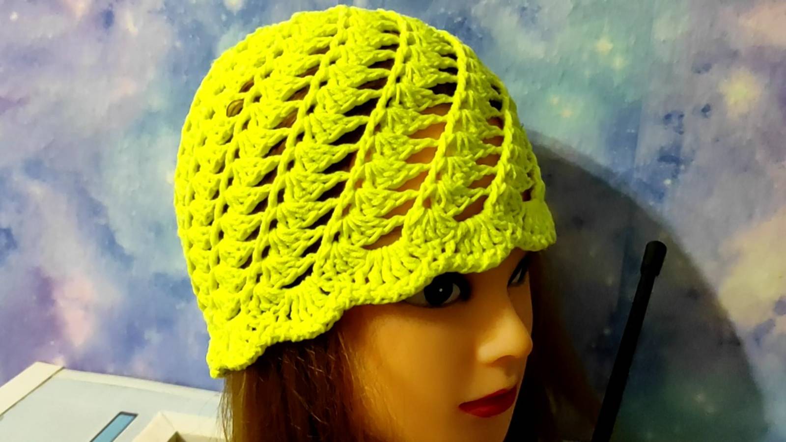 Ажурная шапочка крючком на любой размер. Видео для начинающих. смотреть онлайн