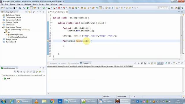 Java foreach Tutorial смотреть онлайн