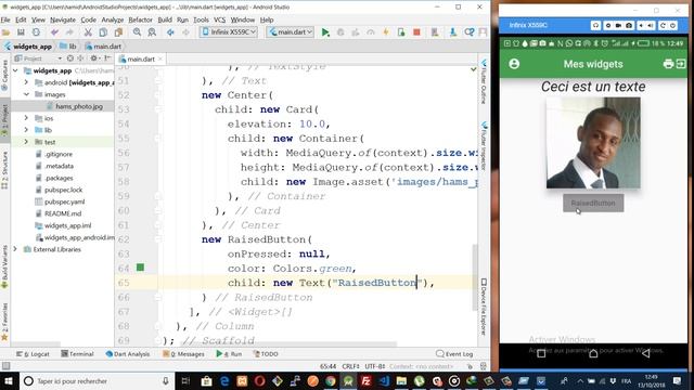 Flutter et Dart: Les widgets de Bases смотреть онлайн