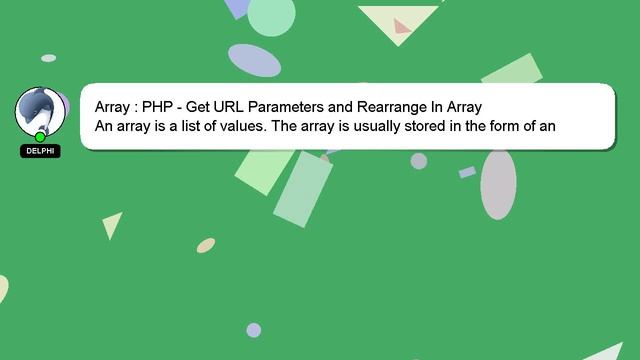 Array : PHP - Get URL Parameters and Rearrange In Array смотреть онлайн