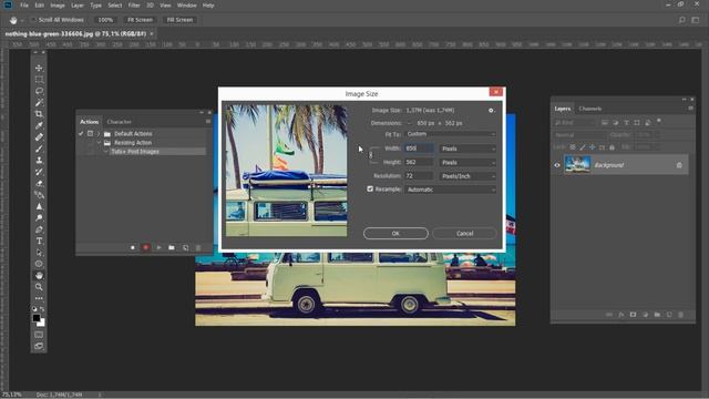 How to Resize Multiple Images at Once in Adobe Photoshop смотреть онлайн