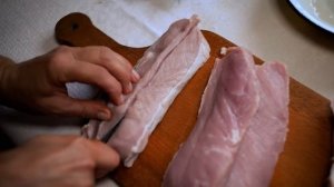 THE WOMAN LIVES ALONE IN THE MOUNTAINS.  Cooking pumpkin porridge in the oven