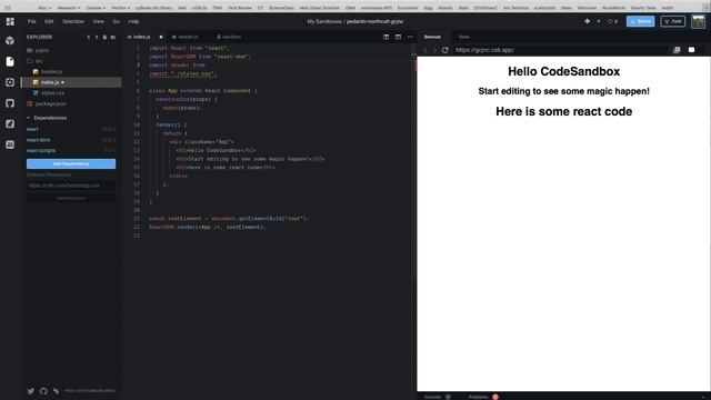 Using CodeSandbox.io Demo смотреть онлайн