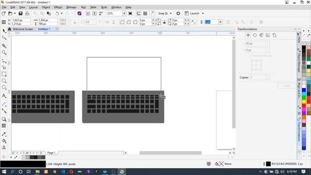 CorelDraw Tutorial - Laptop in 5 minutes| How to Draw 2D Animation Props & Game Assets for Beginner смотреть онлайн