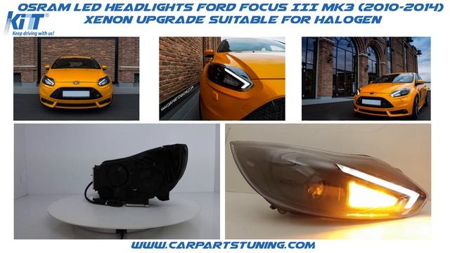 Osram LED Headlights Ford Focus III Mk3 (2010-2014) Xenon Upgrade suitable for Halogen By KiTT смотреть онлайн