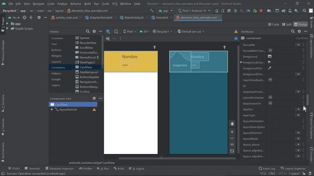 Intro a Android + Kotlin 022 - RecyclerView con CardView смотреть онлайн