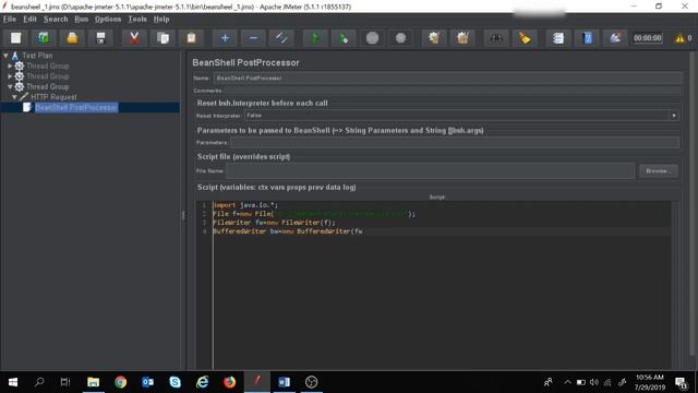 JMeter tutorial 21 - BeanShell Script Part - 2 | Write data to CSV file | BeanShell PostProcessor смотреть онлайн