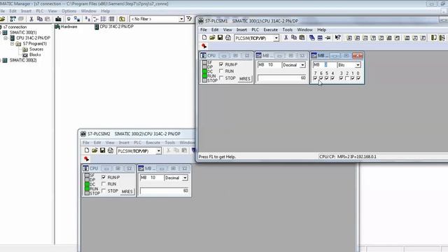 how to establish s7 communication between 2 or more CPU'S s7 -300 смотреть онлайн