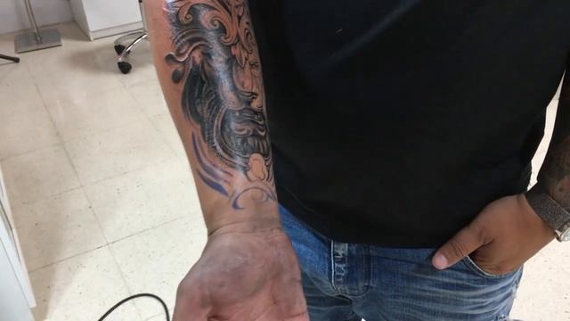 Fitnessloco Nirvana Tattoo (by @nathspain) - татуировка со львом смотреть онлайн