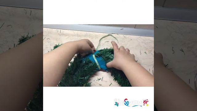 Новогодний венок… из товаров Фикс прайс… смотреть онлайн