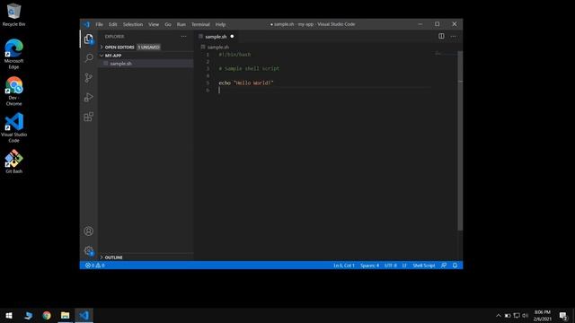 How to integrate Git Bash in vscode (Visual Studio Code) | 5-Minute DevOps смотреть онлайн