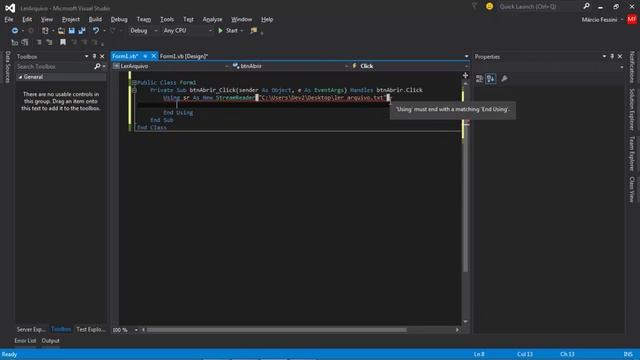 Visual Basic . net - Como Ler Arquivo Texto Linha por Linha смотреть онлайн