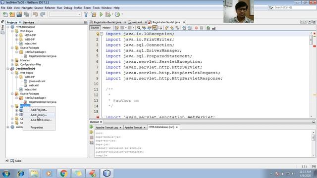 160 configure Externally installed JBoss Server with Netbeans IDE | Servlet Tutorial Advance java смотреть онлайн