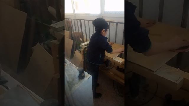 Шлифовка фанеры. Рустам.