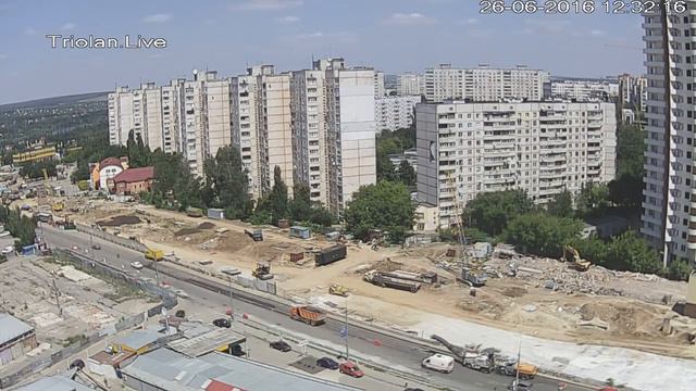 Triolan.Live - Харьков, строительство станции метро "Победа" (26-06-2016) смотреть онлайн