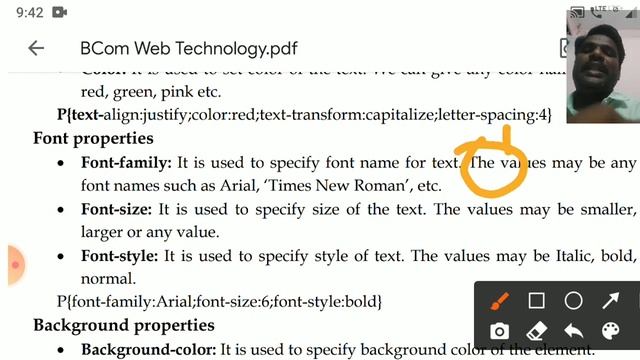 BCom V Sem Web U2 L4- CSS Properties смотреть онлайн