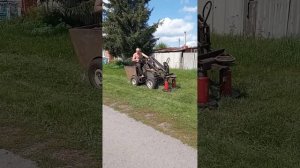 роторная косилка на мини-погрузчик