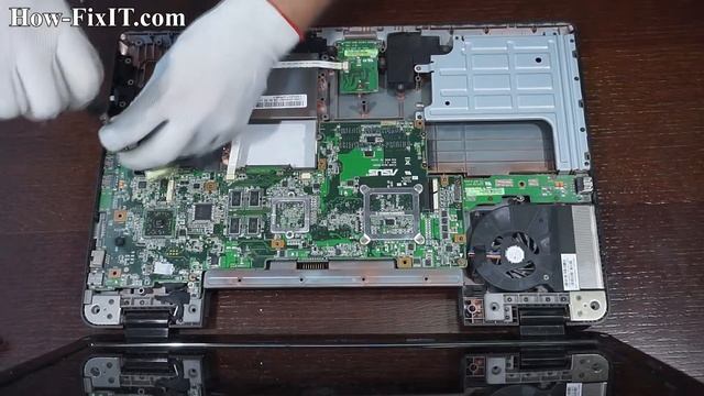 Asus X72 Disassembly, Fan Cleaning, and Thermal Paste Replacement Guide смотреть онлайн