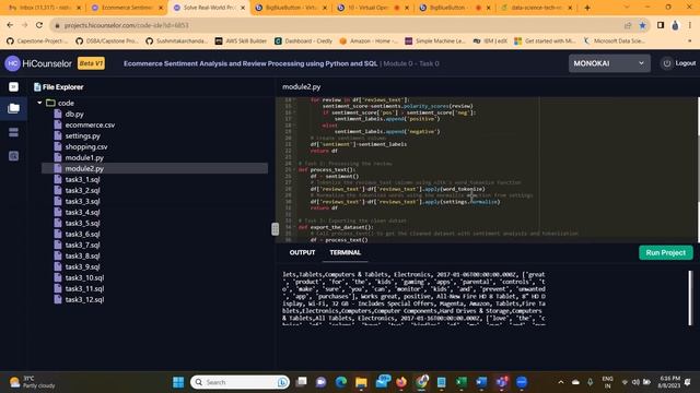 E-commerce Sentiment Analysis and Review Processing using Python and SQL смотреть онлайн