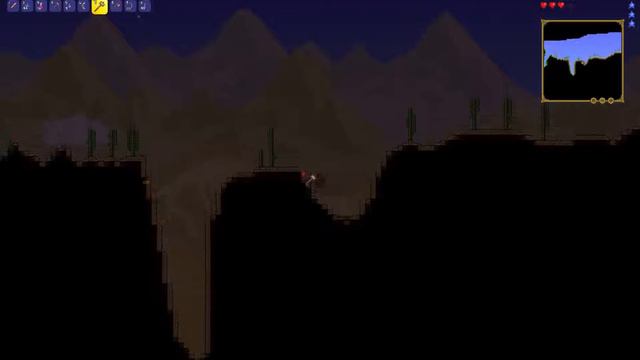 Terraria 1.3 Desert Biome Sand Slime Battle PC Gameplay смотреть онлайн
