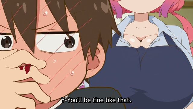 Taketo Nosebleed Moments | Taketo & Ilulu | Dragon Maid Season 2