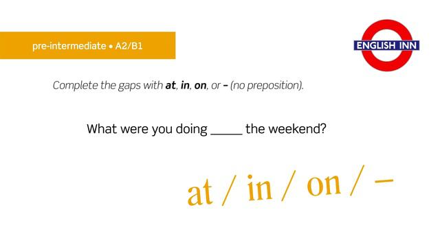 English in 3 minutes (Pre-Intermediate / A2/B1) - Grammar: Prepositions of time 3 смотреть онлайн