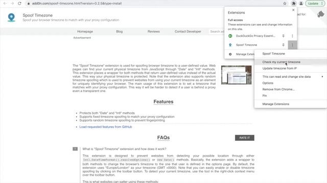 How to use the Spoof Timezone browser extension (Tutorial) смотреть онлайн