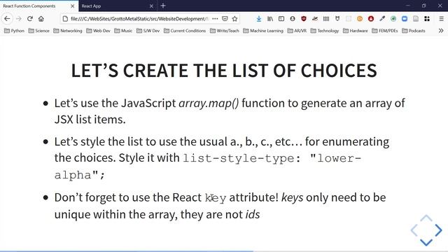 React Function Components смотреть онлайн