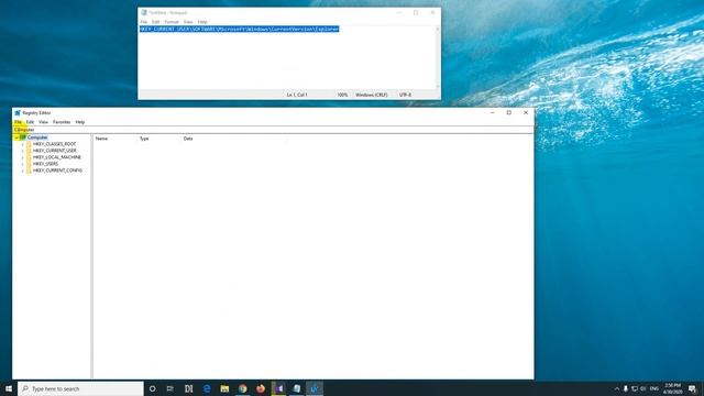 How to navigate to a path in Windows Registry Editor (regedit) смотреть онлайн