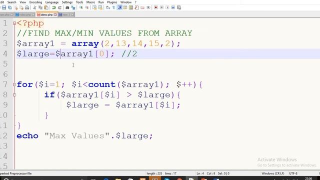 How Can Get Max Value from Array in PHP (1 to 4 years) смотреть онлайн
