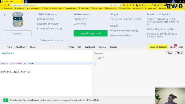 react.js s01 e01- js refresher let const types arrow function смотреть онлайн