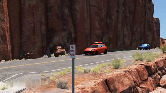 Cars vs Down Speed Bumps. BeamNG Best moments №45 смотреть онлайн