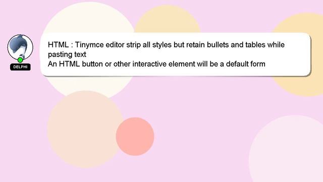 HTML : Tinymce editor strip all styles but retain bullets and tables while pasting text смотреть онлайн