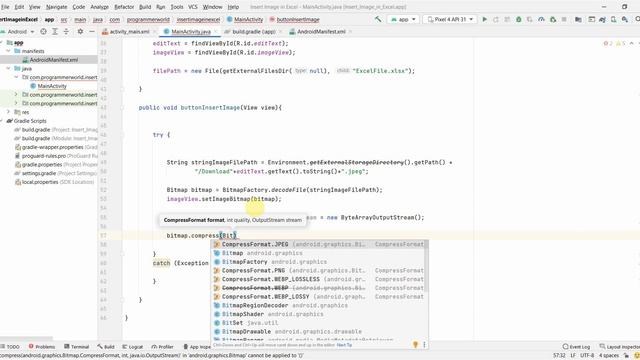 How to insert/ put image in an excel file from your Android App? смотреть онлайн