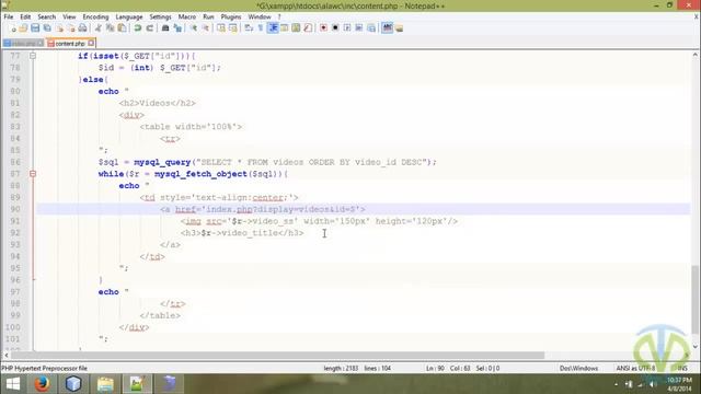Adding vdieos in PHP website смотреть онлайн