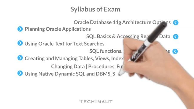 Techinaut Online Certification in "Diploma in Oracle" смотреть онлайн