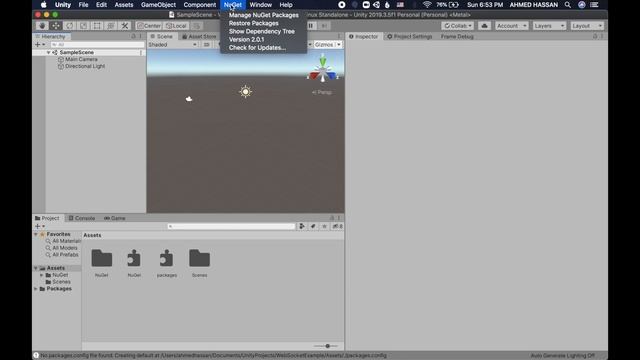 WebSocket (Server & Client) using NodeJS & Unity C# смотреть онлайн