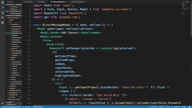 Building a React Autocomplete Component with GraphQL and Downshift смотреть онлайн