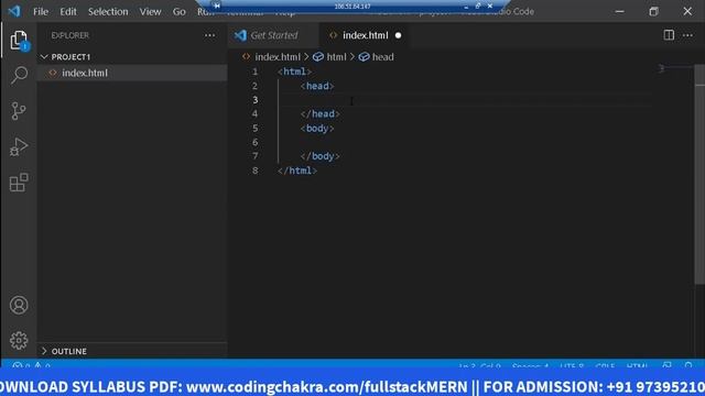 Part#4 HTML Practical Lab + Download Required Code Editor Tools | Fullstack MERN | CodingChakra.com смотреть онлайн