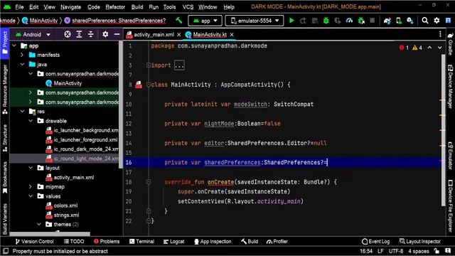 Android Studio Tutorial - How to Create Night Mode and Light Mode | Android Studio - DayNight Theme смотреть онлайн