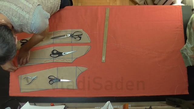 6. Женская ветровка. Раскрой на ткани. смотреть онлайн