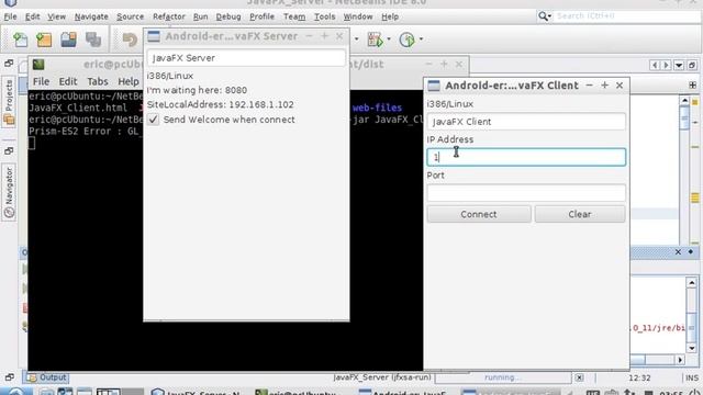 Java/JavaFX Client and Server смотреть онлайн