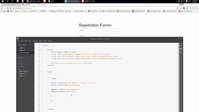 PHP Tutorial 2 || Connect to MySql & Insert Data to Database (Bangla/Bengali) смотреть онлайн