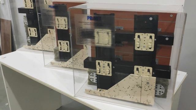 Макет разреза стены с навесными вентилируемыми фасадами