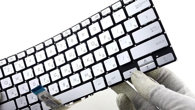 Клавиатура для Asus X432FA Silver p/n: 0KNB0-262RSP00 0KNB0-262RUS00 смотреть онлайн